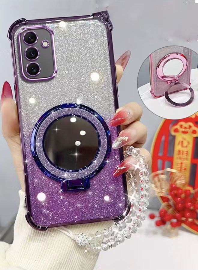 واي جيه غطاء واقٍ للهاتف المحمول لمع سلسلة سامسونج جالاكسي A56 5G لامع ومغلف بالكهرباء - Image 2